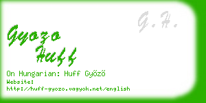 gyozo huff business card