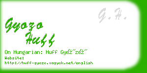 gyozo huff business card